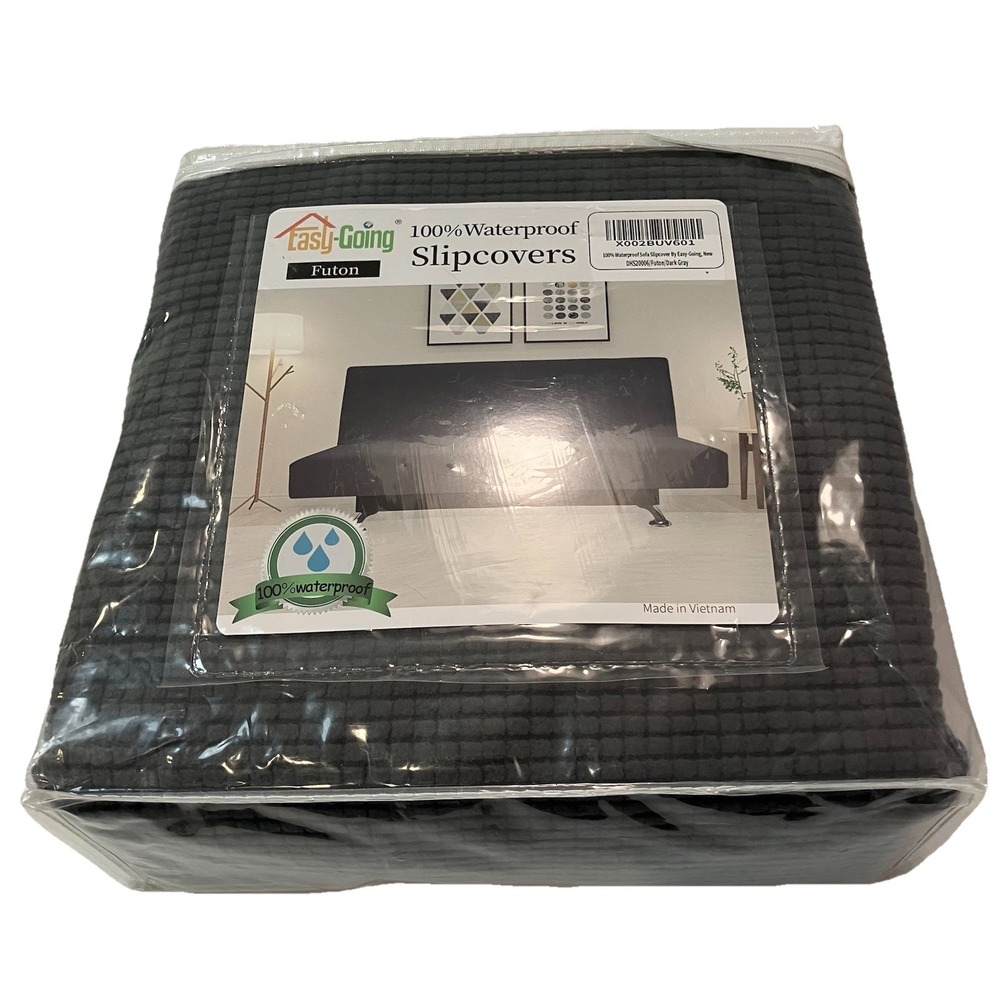 New! ‎ Easy-Going Waterproof Futon Cover In Dark Gray